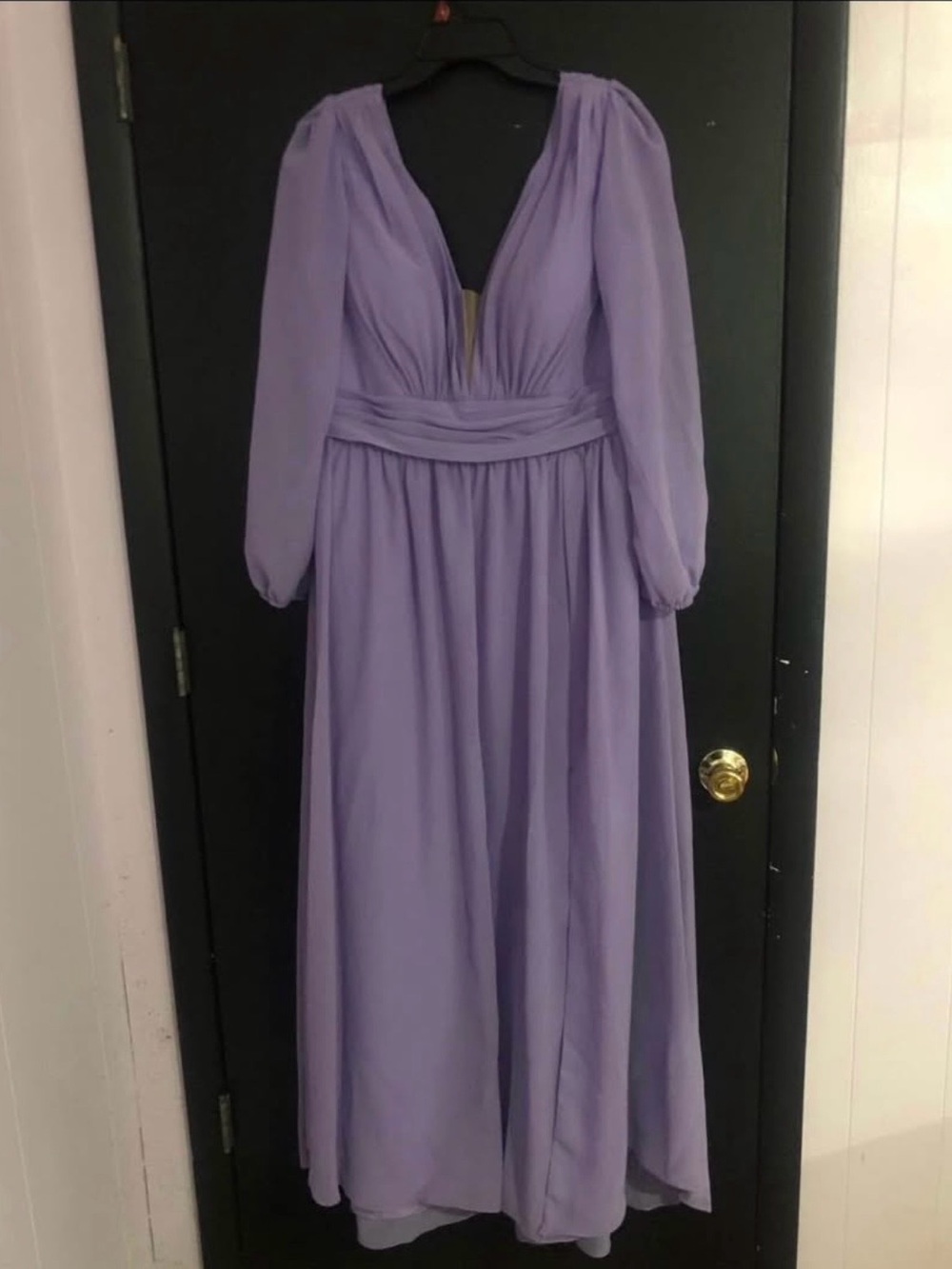 Christina Wu purple dress